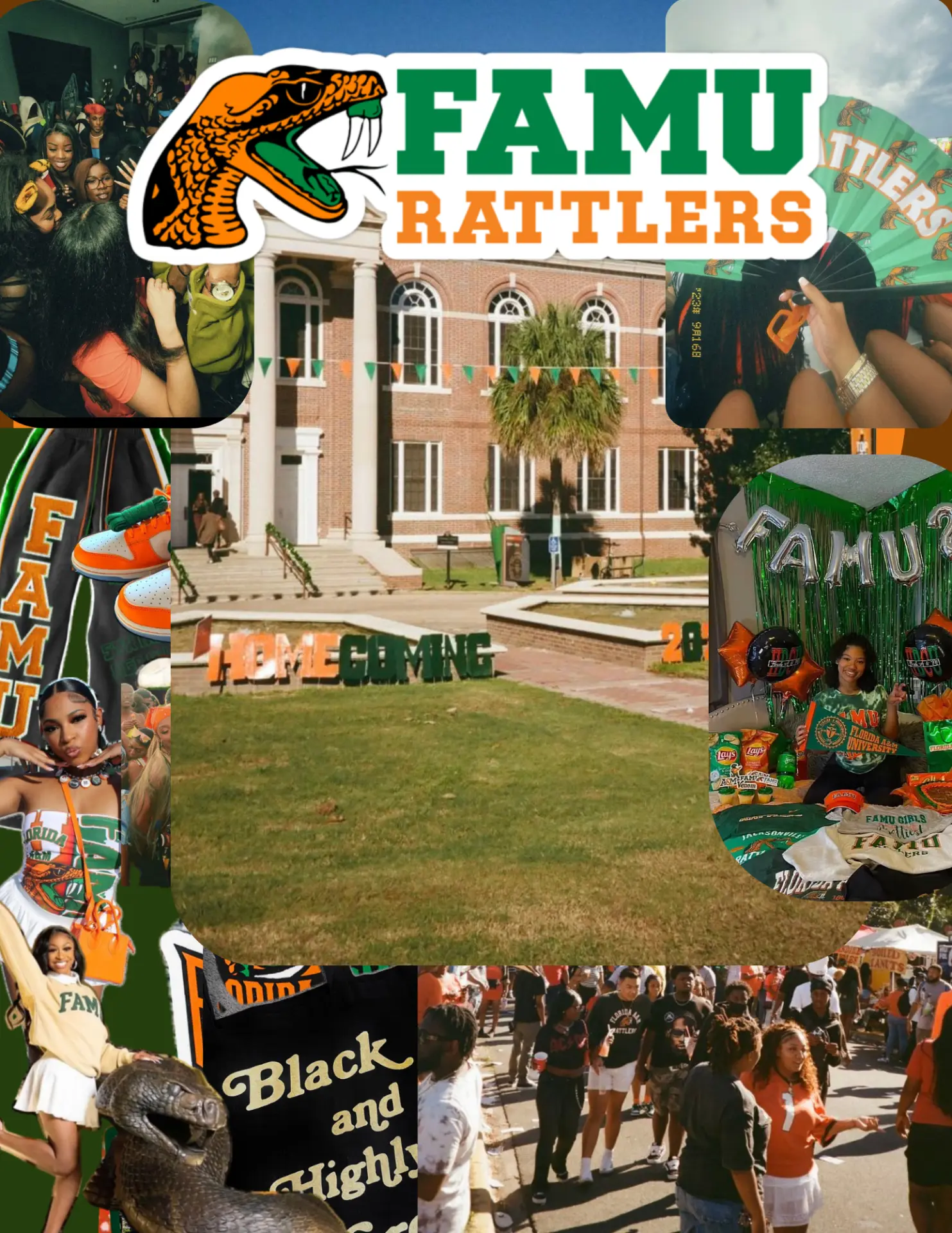FAMU campus setting mood board